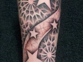 forearm dotwork tattoo by Alex