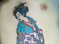 Japanese geisha tattoo by Alex